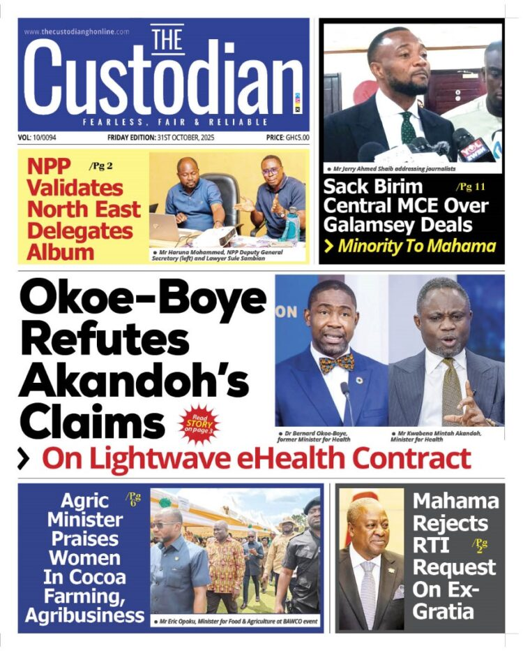 Today's Front pages: Friday, October 31, 2025