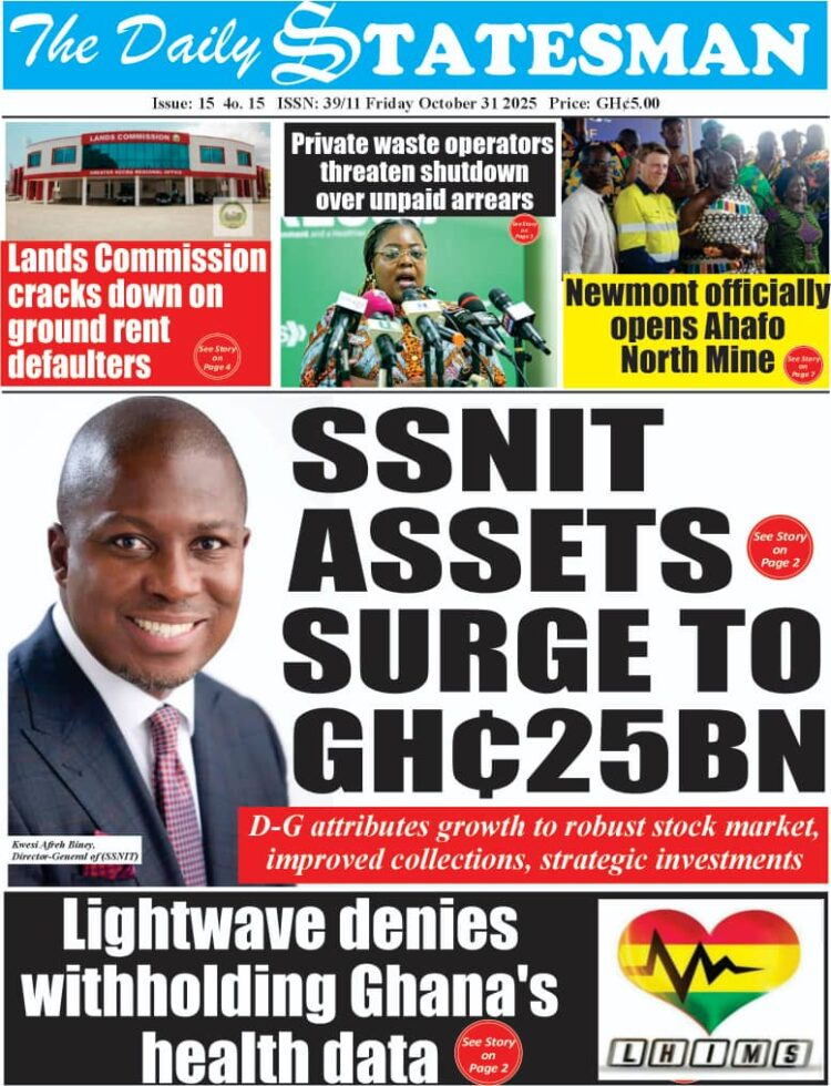 Today's Front pages: Friday, October 31, 2025