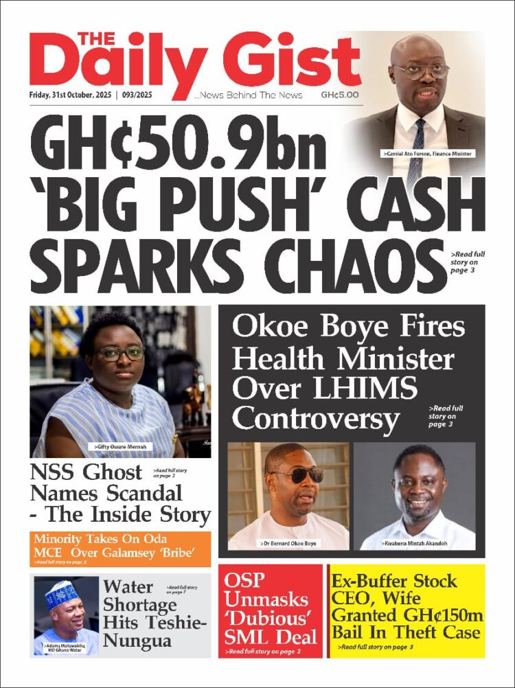 Today's Front pages: Friday, October 31, 2025