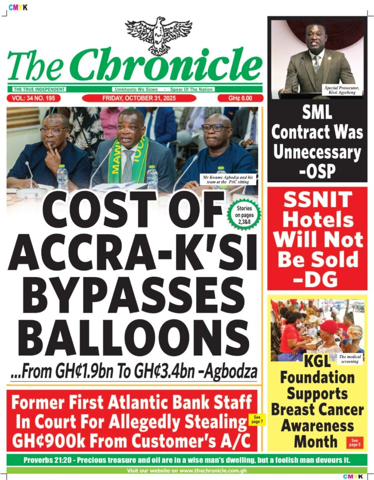 Today's Front pages: Friday, October 31, 2025