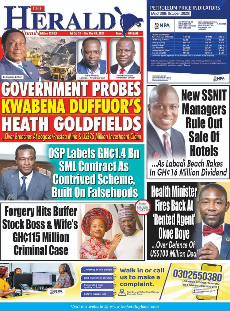 Today's Front pages: Friday, October 31, 2025