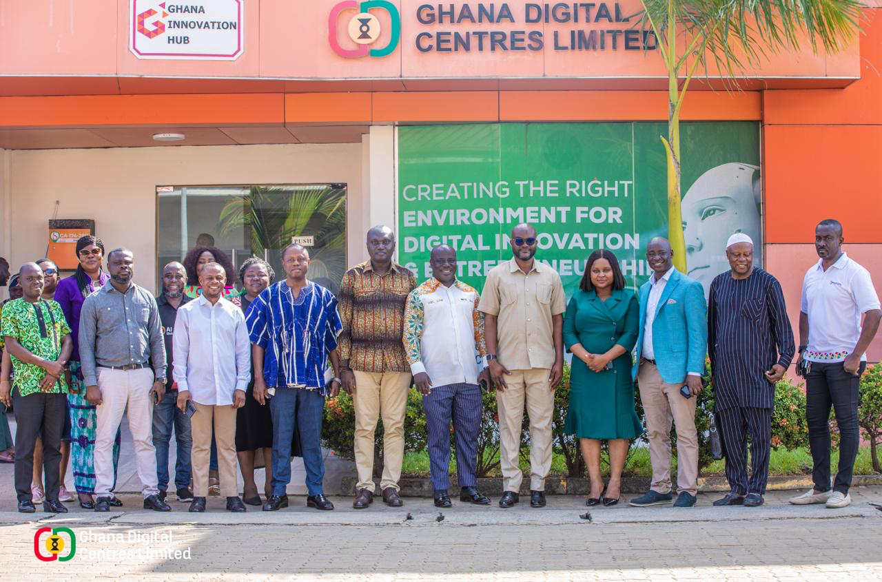 Parliament's select committee on Communications visits Ghana Digital Centres Limited