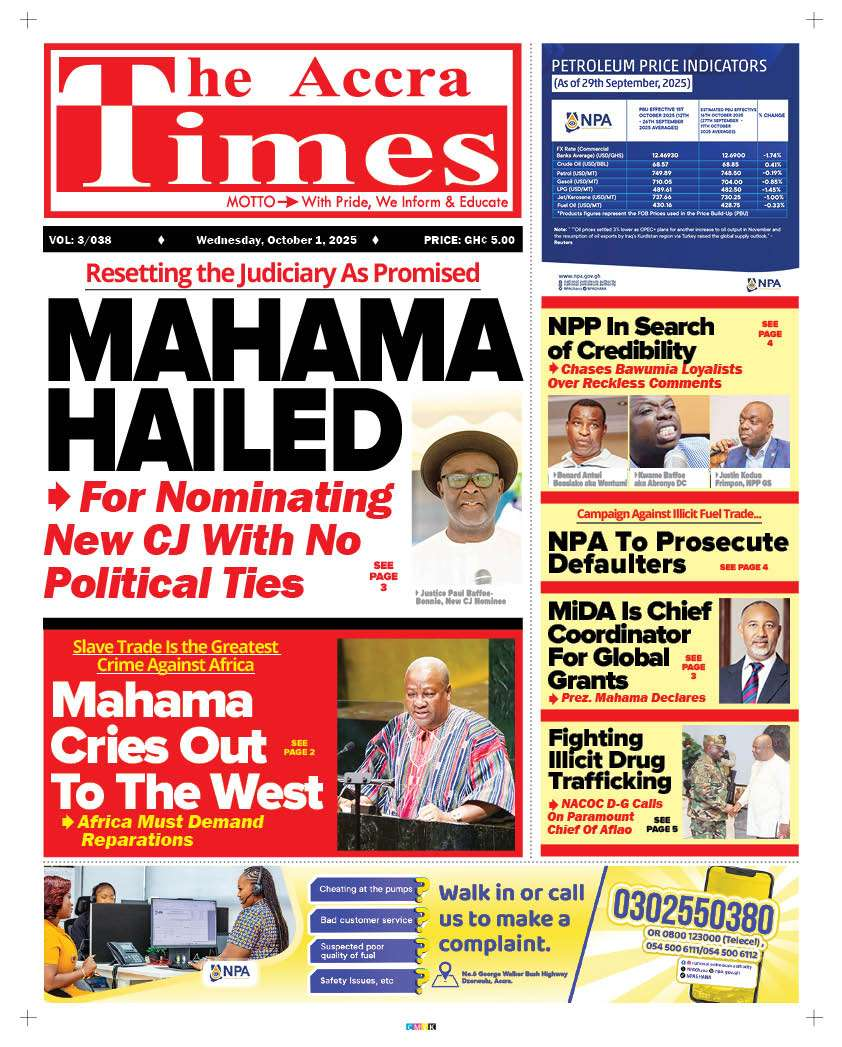 Today's front pages: Wednesday, October 1, 2025