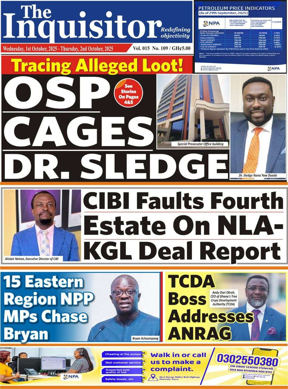 Today's front pages: Wednesday, October 1, 2025