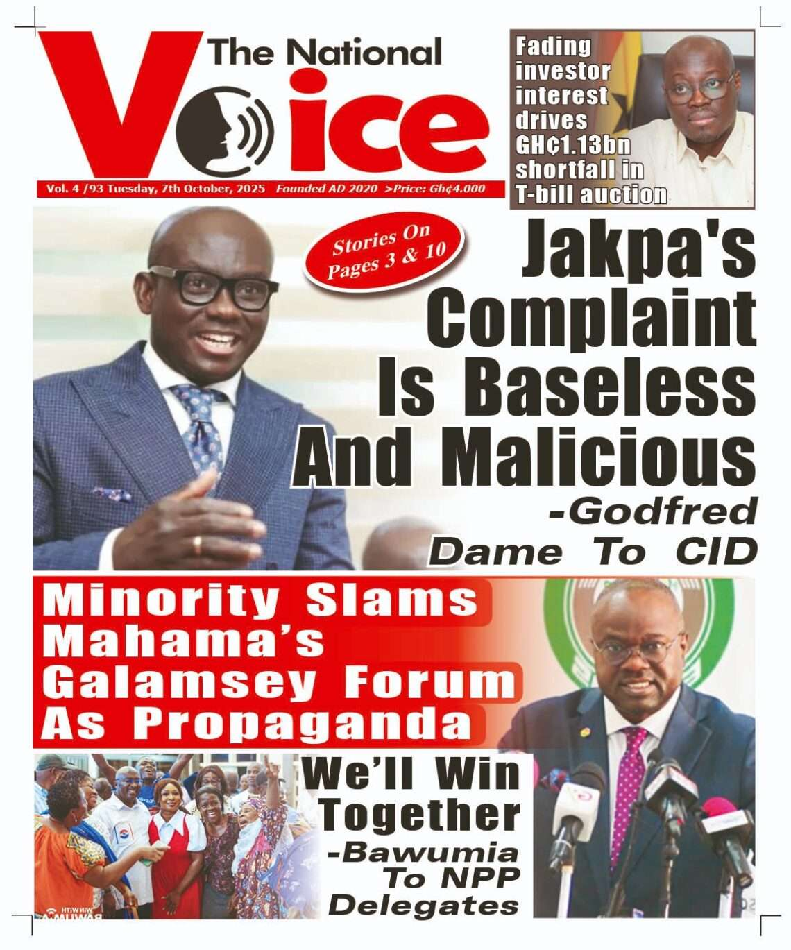 Todays Front pages: Tuesday, October 7, 2025