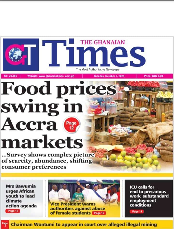 Todays Front pages: Tuesday, October 7, 2025