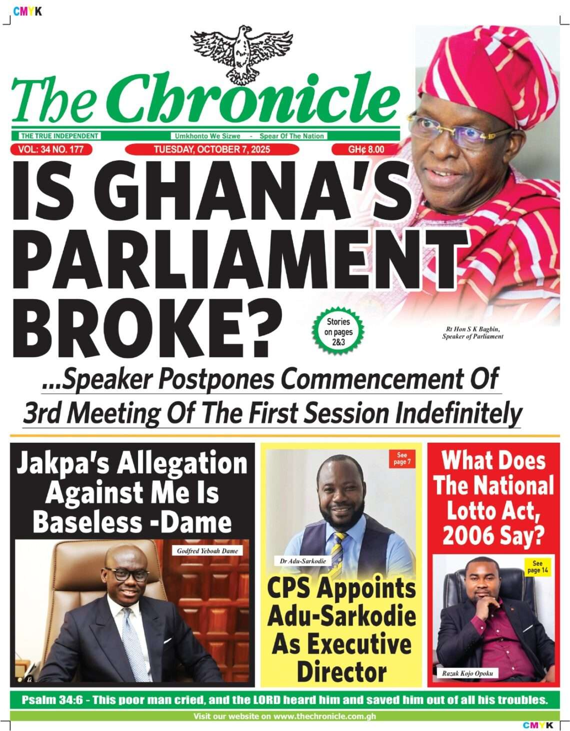 Todays Front pages: Tuesday, October 7, 2025