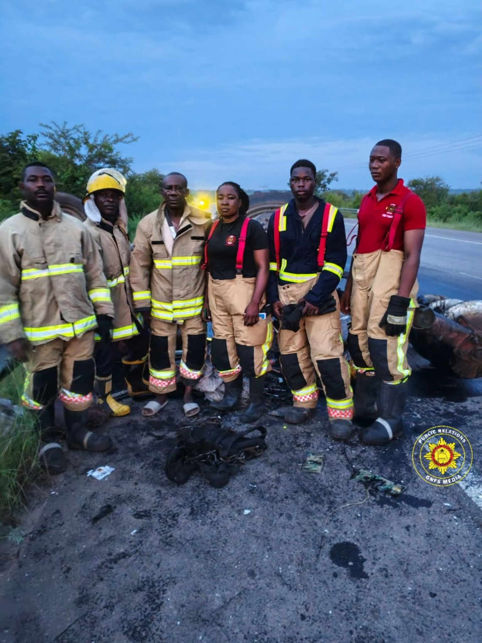 Ten rescued after head-on collision at Yapei