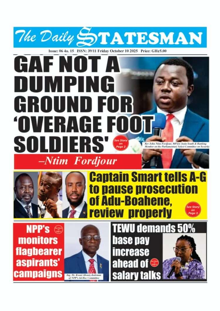 Today's front pages: Friday, October 10, 2025