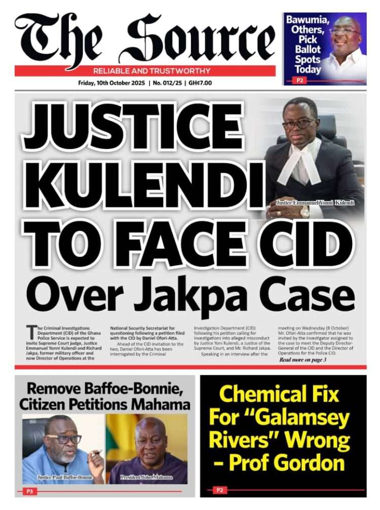 Today's front pages: Friday, October 10, 2025