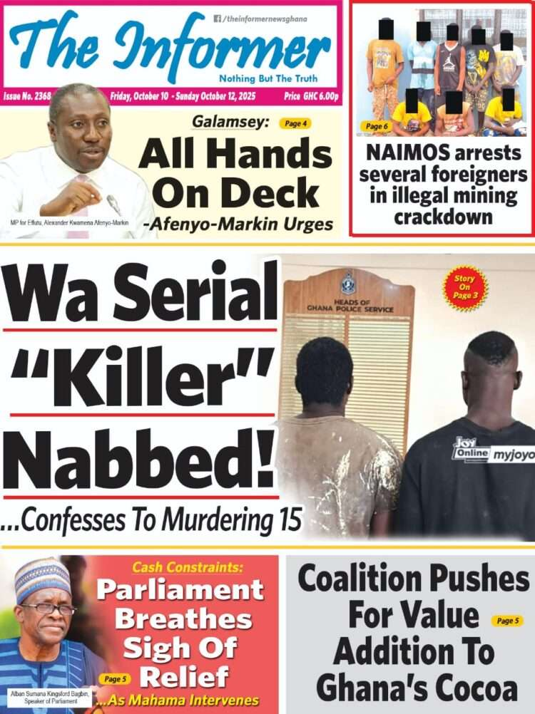 Today's front pages: Friday, October 10, 2025