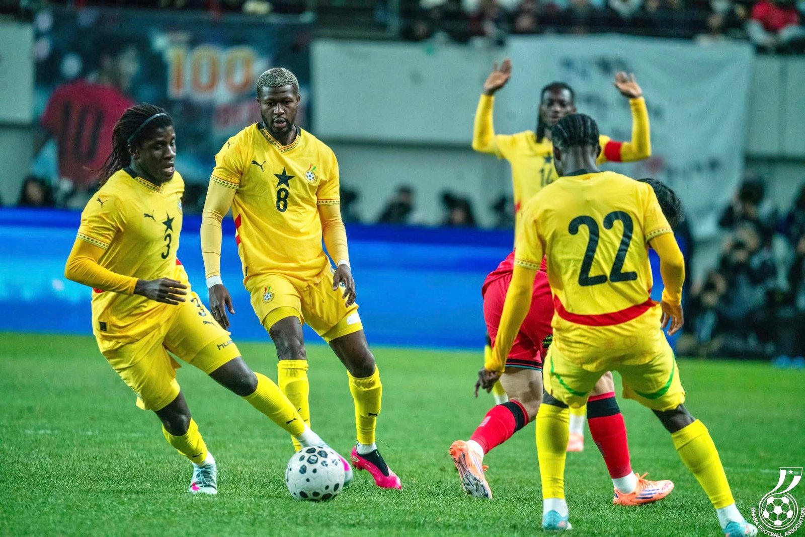 4 from Ghana’s games against Japan and South Korea