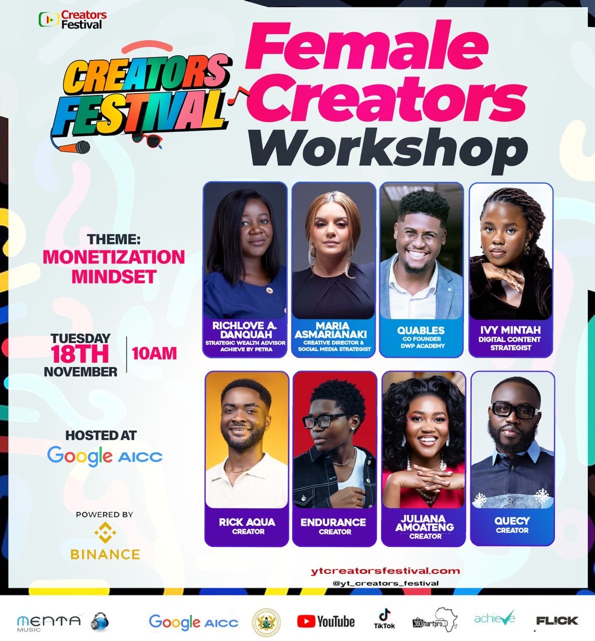 Chef Abbys, Adjoa Tee, Endurance and Headless nominated for 2025 Creators Awards & Festival 