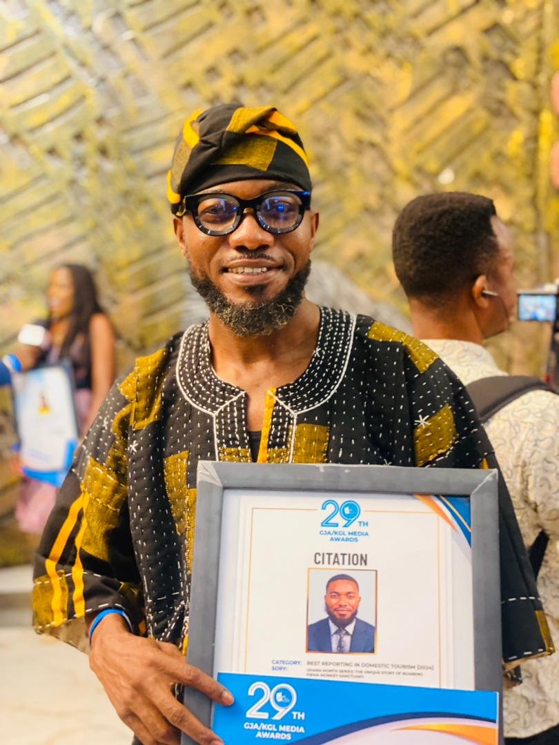 From Bono East to the palace: Anass Sabit's GJA win shines light on sacred monkeys and national tourism From Bono East to the palace: Anass Sabit's GJA win shines light on sacred monkeys and national tourism