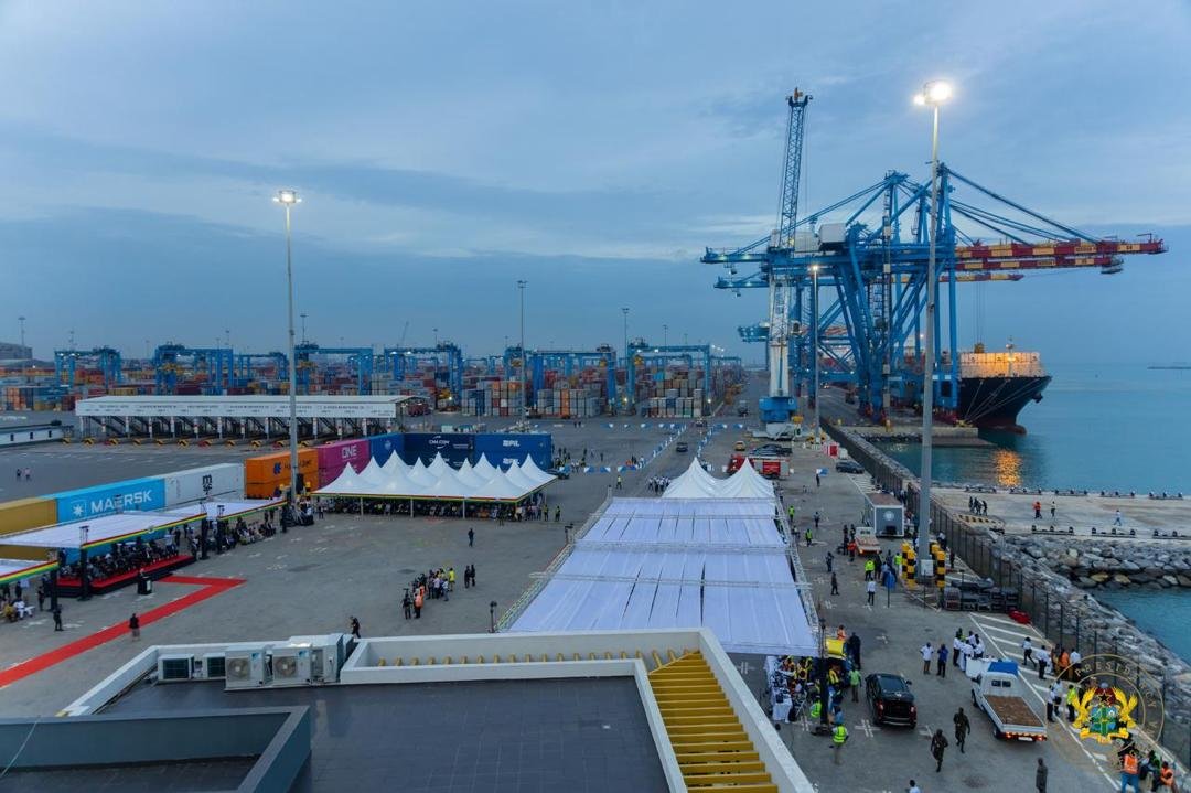 Photos: Mahama commissions Phases 1 and 2 of Tema Port Expansion Project Photos: Mahama commissions Phases 1 and 2 of Tema Port Expansion Project