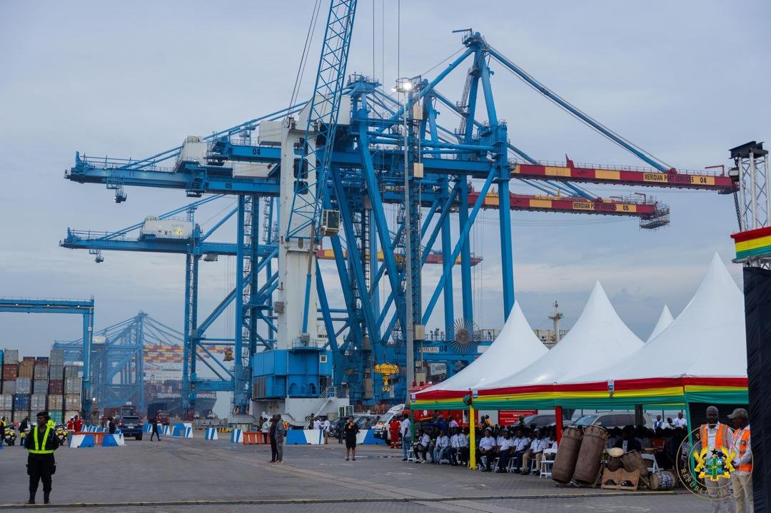 Photos: Mahama commissions Phases 1 and 2 of Tema Port Expansion Project Photos: Mahama commissions Phases 1 and 2 of Tema Port Expansion Project