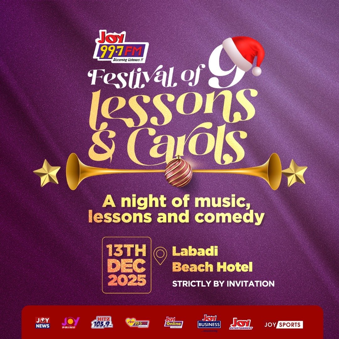 Joy FM’s 2025 Festival of Nine Lessons and Carols slated for December 13 Joy FM’s 2025 Festival of Nine Lessons and Carols slated for December 13
