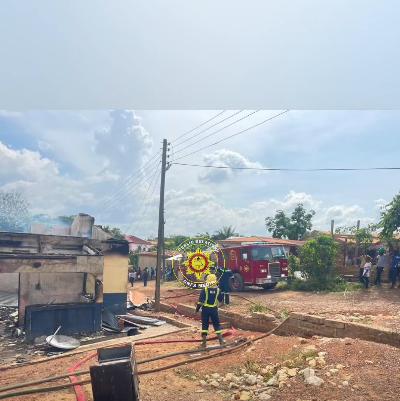 Fire destroys four rooms at police quarters in Jacobu Fire destroys four rooms at police quarters in Jacobu