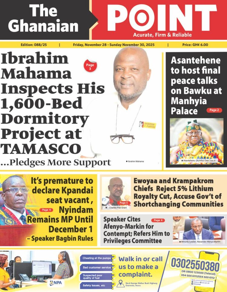 Today's Front pages: Friday, November 28, 2025