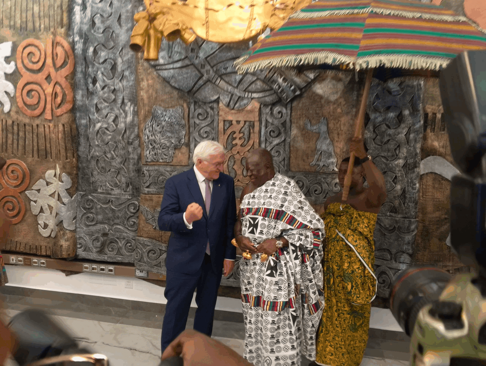 German President Frank-Walter Steinmeier calls on Otumfuo at Manhyia Palace 