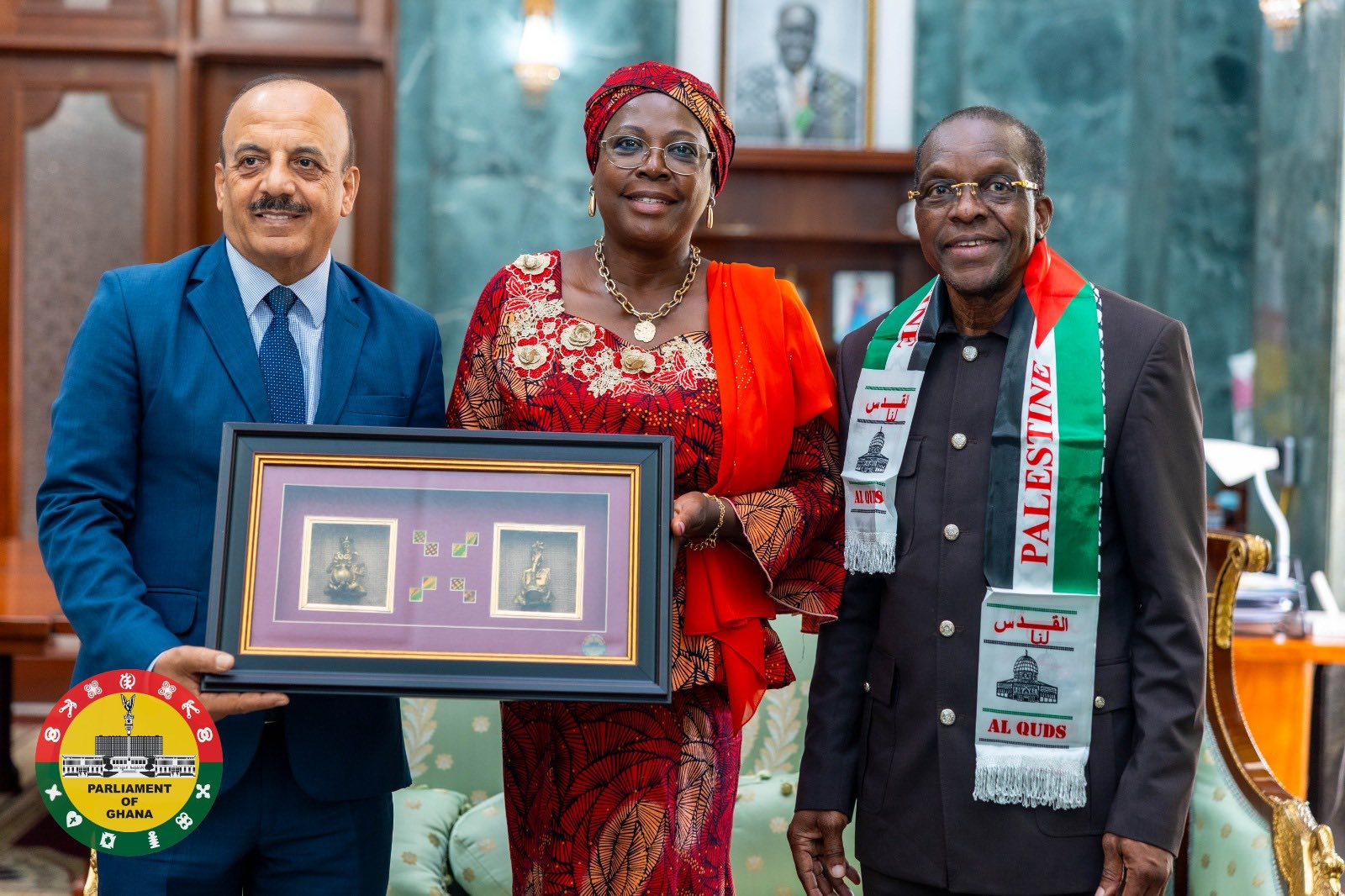 Speaker reaffirms Ghana’s commitment to peace following visit from Palestinian Ambassador