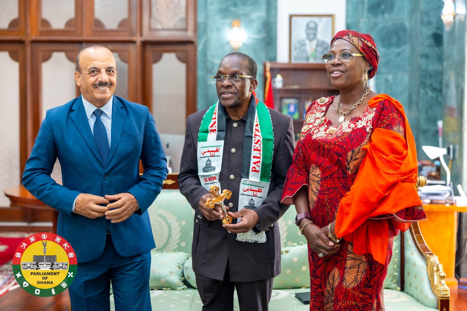 Speaker reaffirms Ghana’s commitment to peace following visit from Palestinian Ambassador