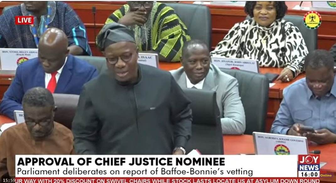 Speaker orders headcount as Minority challenges Baffoe-Bonnie's approval