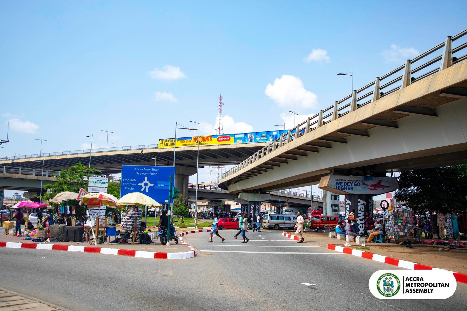 AMA kerb and median repainting gains momentum across Accra