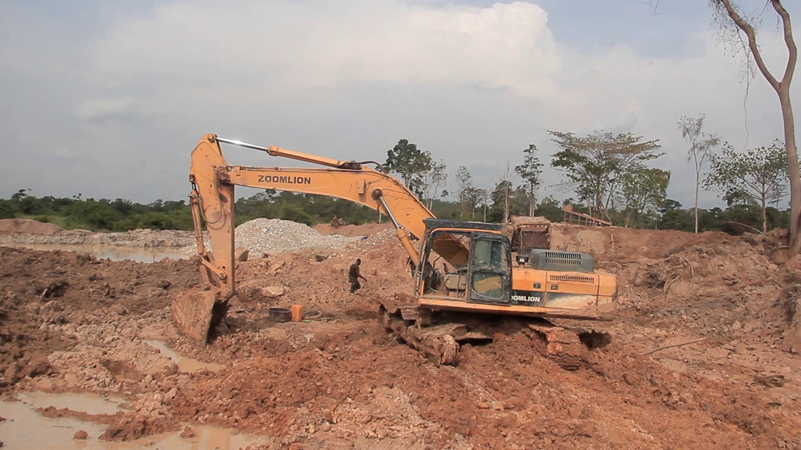 NAIMOS seizes excavator, destroys shelters at Kakra