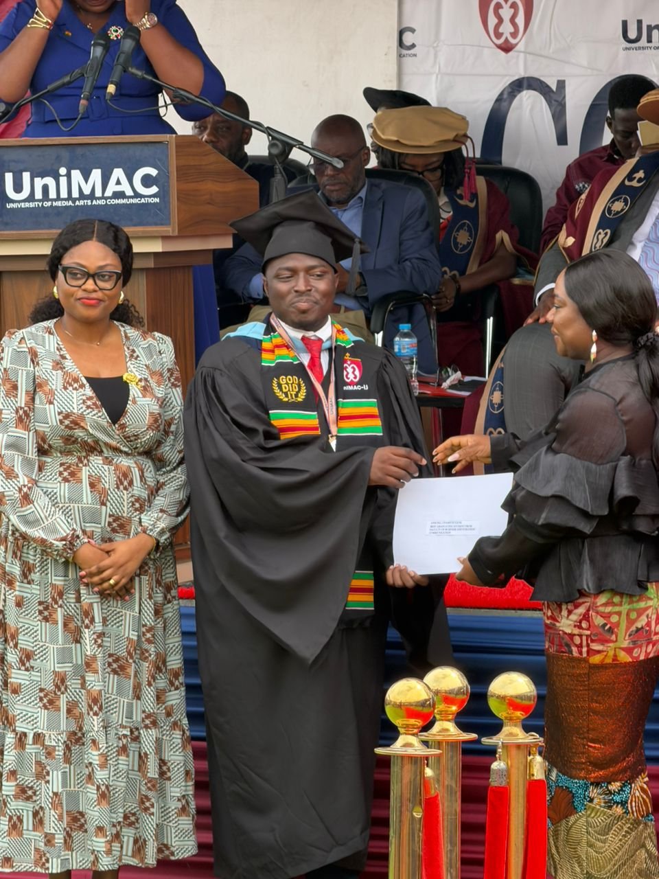 UniMAC–IJ’s Eugene Gyamfi Ansong sweeps two top awards at 4th congregation UniMAC–IJ’s Eugene Gyamfi Ansong sweeps two top awards at 4th congregation
