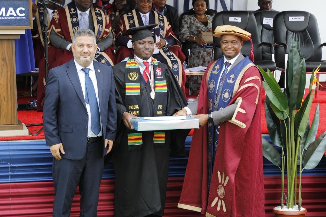 UniMAC–IJ’s Eugene Gyamfi Ansong sweeps two top awards at 4th congregation UniMAC–IJ’s Eugene Gyamfi Ansong sweeps two top awards at 4th congregation