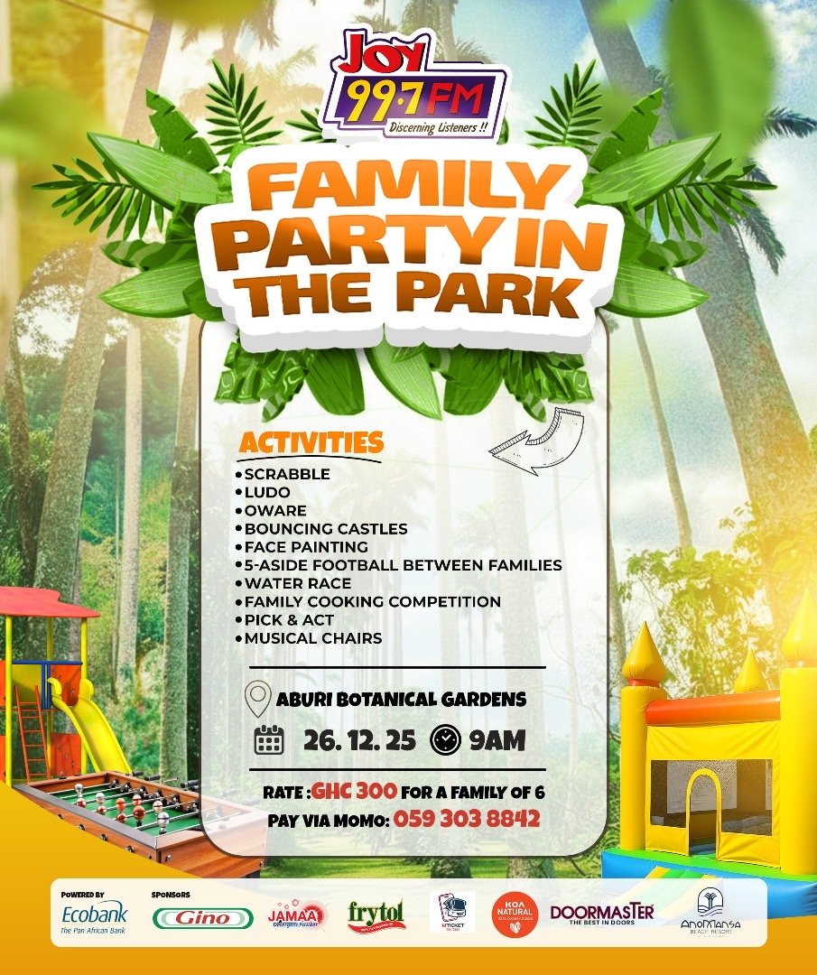 Why you should not miss Joy FM’s 2025 Family Party in the Park Why you should not miss Joy FM’s 2025 Family Party in the Park