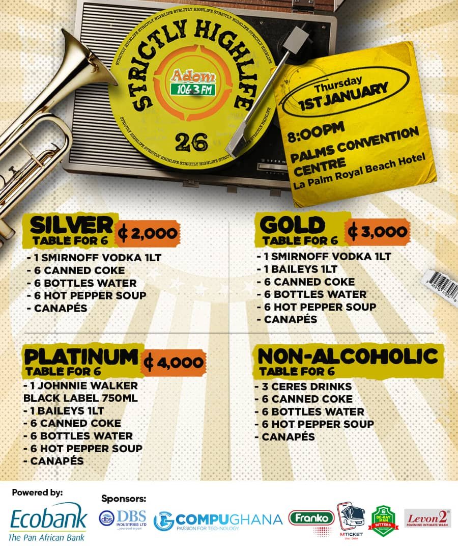 Adom FM’s Strictly Highlife: A night to experience curated pure music