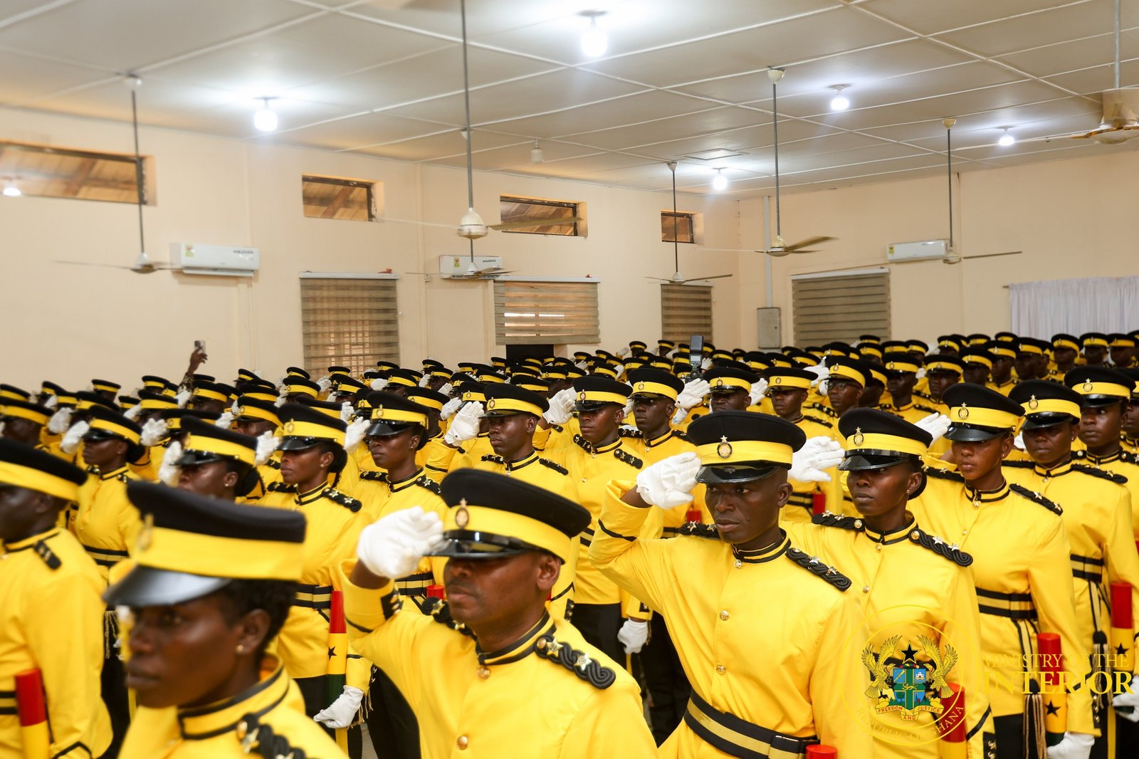 Photos: Vice President, Interior Minister commission new Ghana Prisons officer cadets