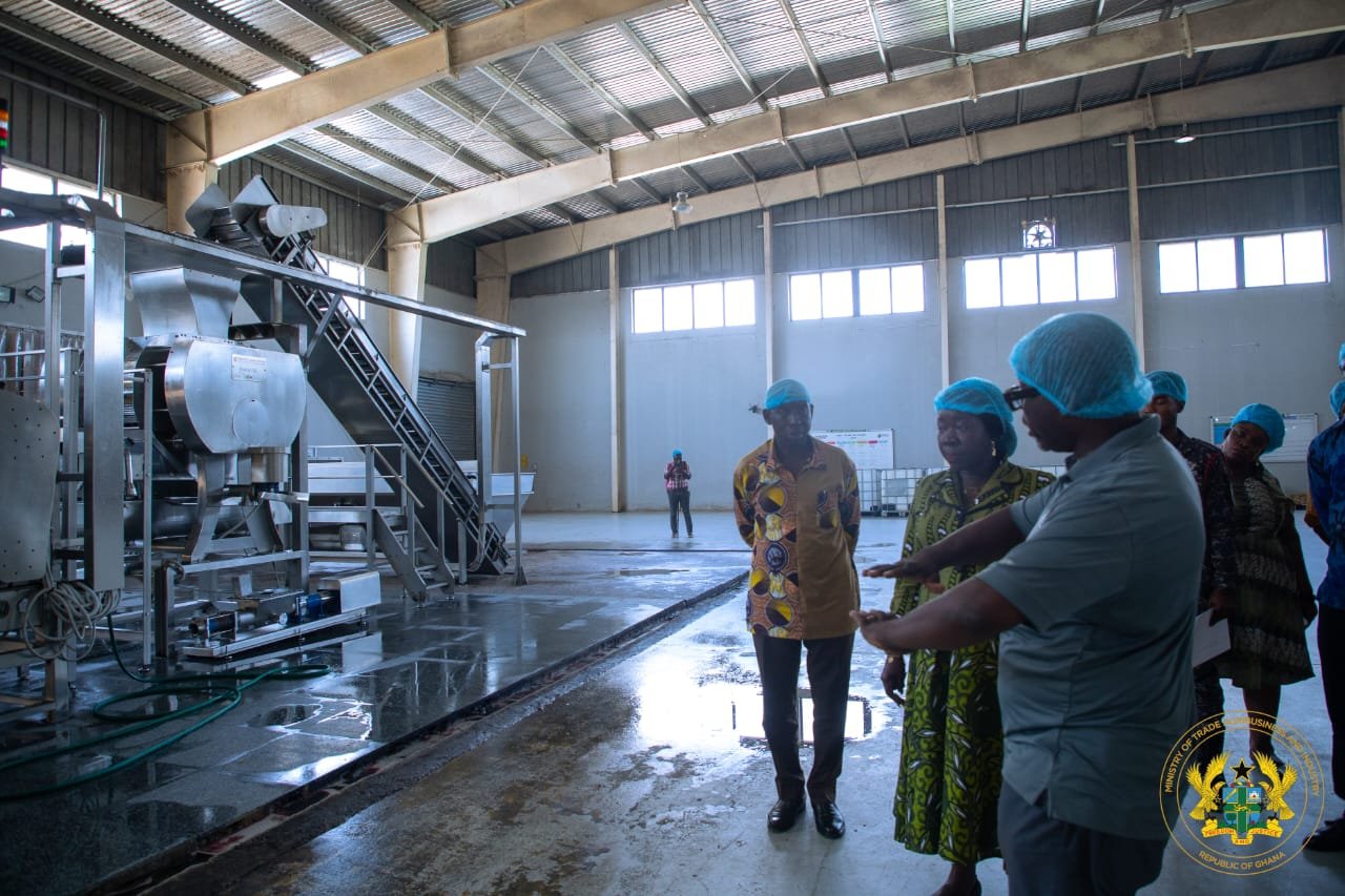Trade Minister tours Ekumfi Juice Factory, assures support for expansion Trade Minister tours Ekumfi Juice Factory, assures support for expansion