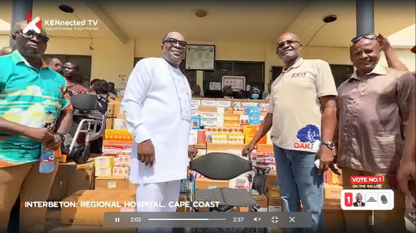 Kennedy Agyapong begins Central Regional campaign tour with major healthcare donations