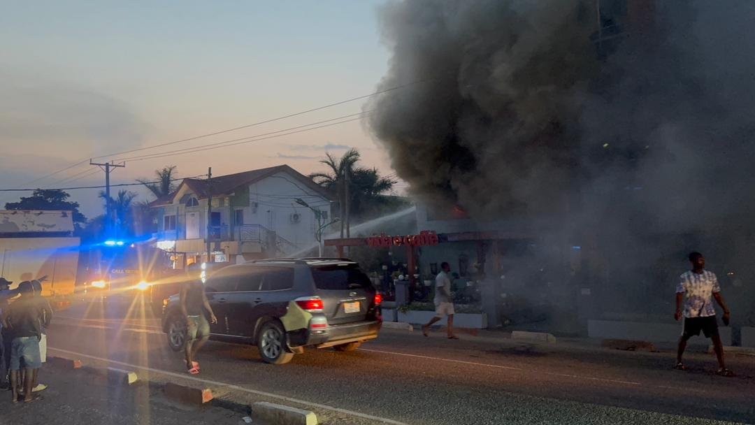 Fire guts Unique Floral shop at Tse Addo