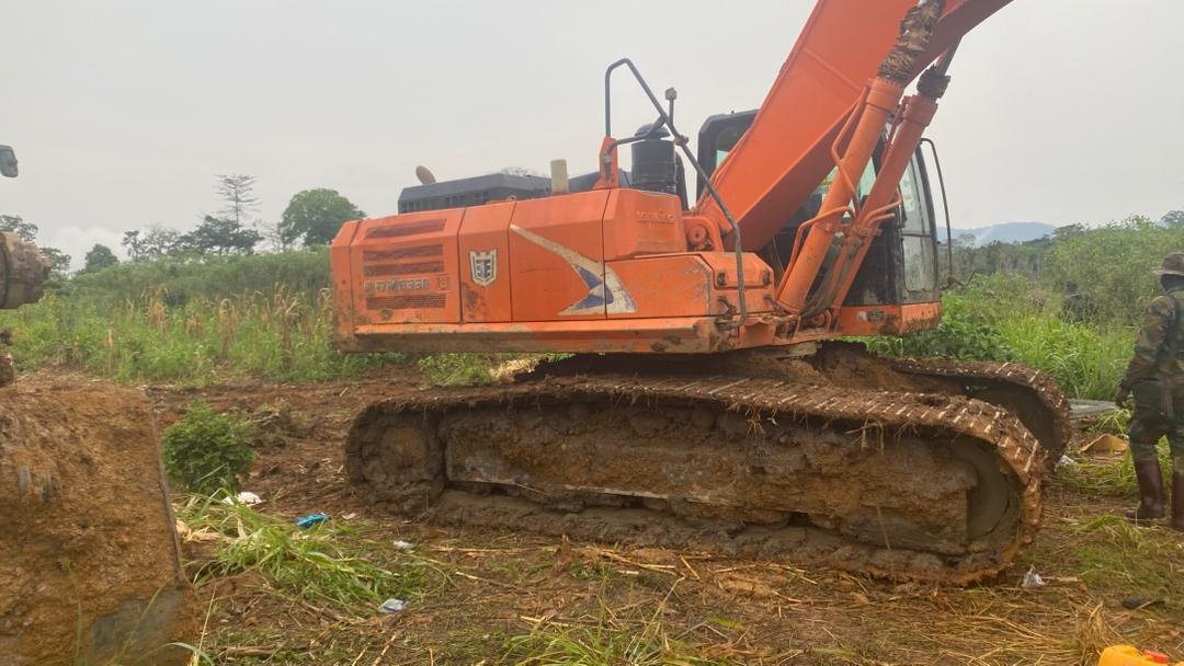 NAIMOS advances into Atiwa Forest, uncovers child labour, river diversion and heavy machinery