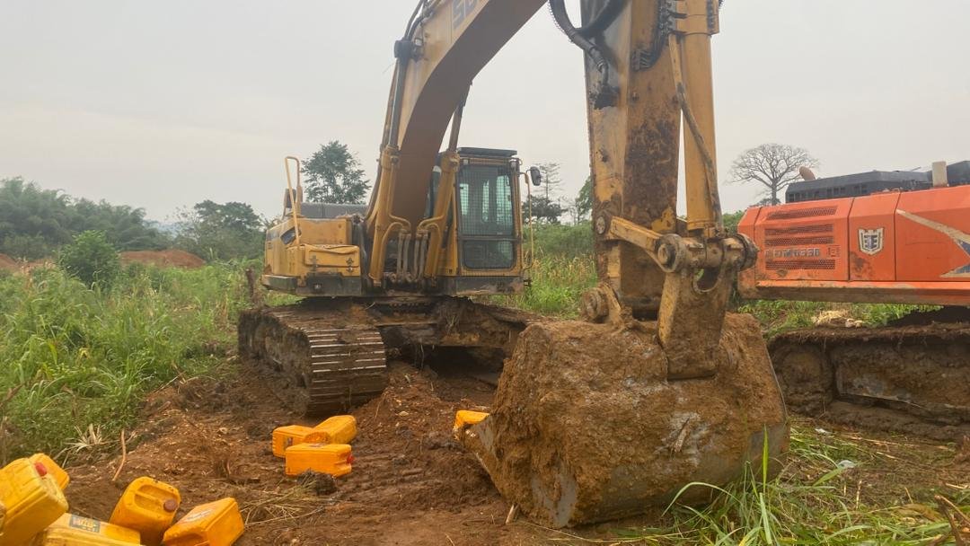NAIMOS advances into Atiwa Forest, uncovers child labour, river diversion and heavy machinery