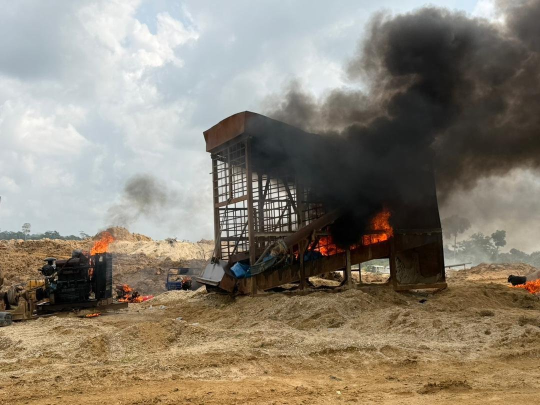 NAIMOS task force arrests 9 Chinese illegal miners, destroys equipment at Dadieso