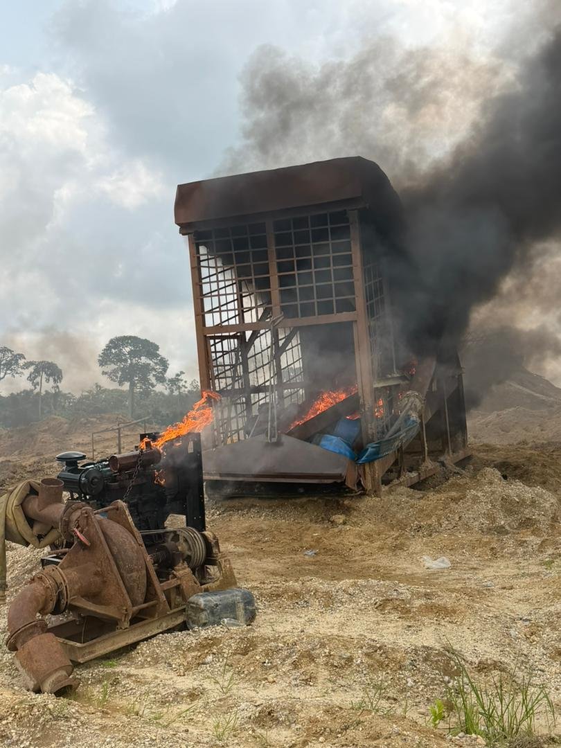 NAIMOS task force arrests 9 Chinese illegal miners, destroys equipment at Dadieso