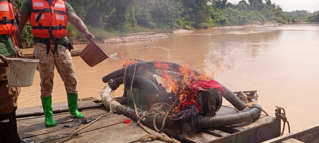 Concerned Small-Scale Miners record progress in clearing River Offin of illegal mining Concerned Small-Scale Miners record progress in clearing River Offin of illegal mining