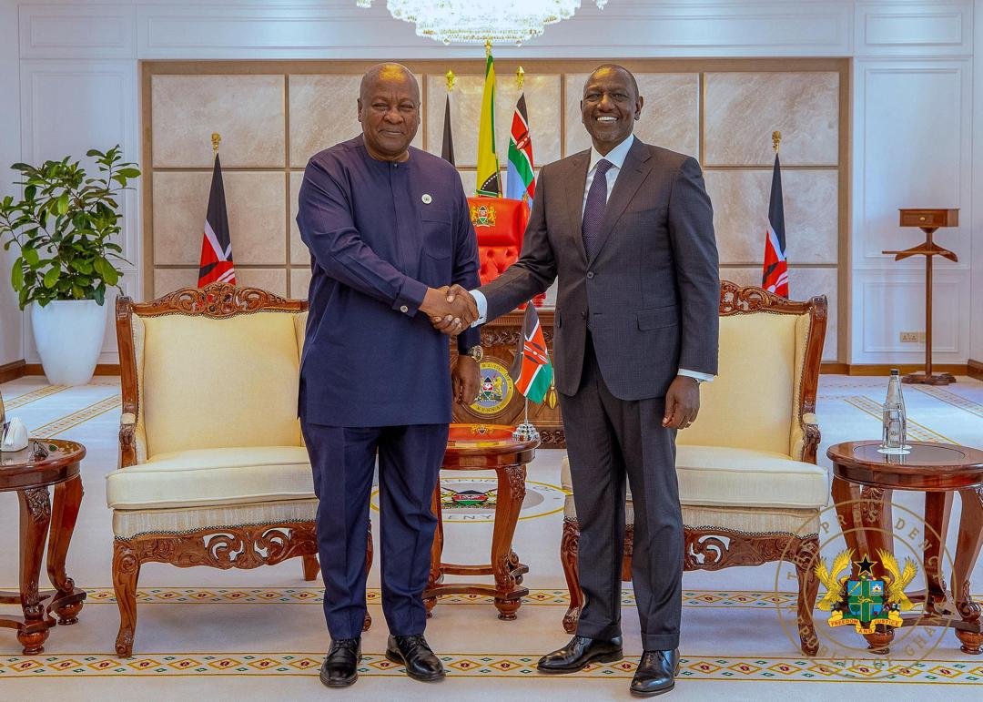 Photos of Mahama with Kenya’s William Ruto