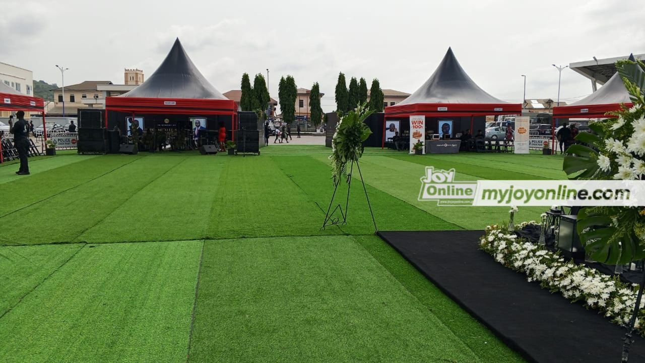 Photos: Ghanaians honour late defence minister Dr. Edward Kofi Omane Boamah at Jackson park