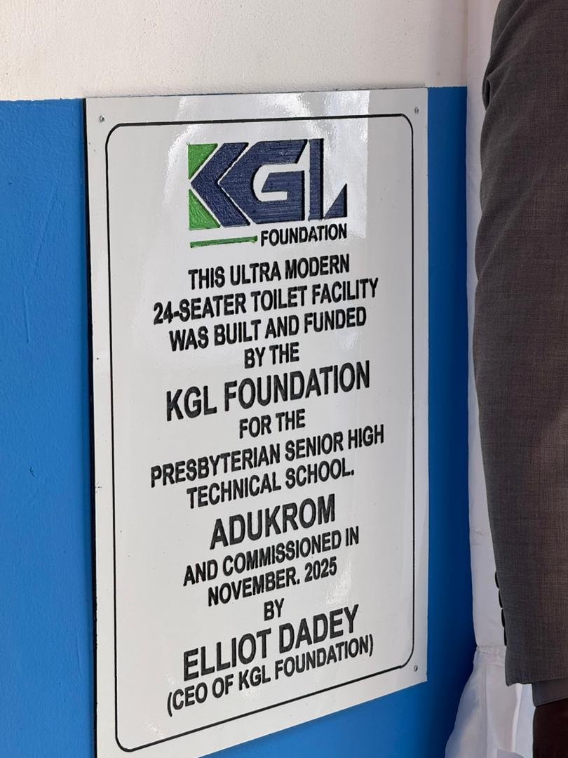 KGL Foundation commissions toilet facility for Adukrom PRESEC
