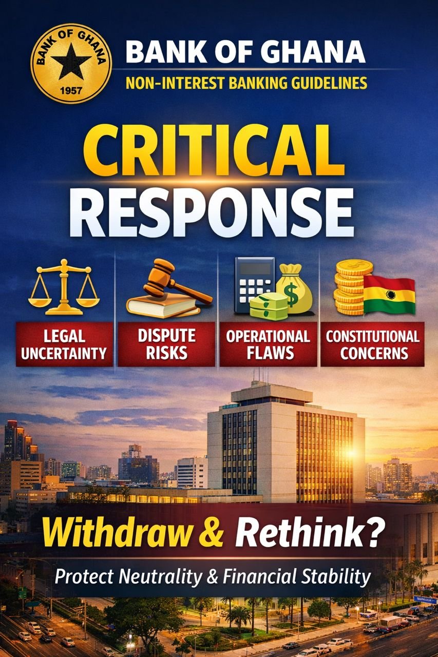 Civil society group calls on the Bank of Ghana to suspend planned normalisation of non-interest banking