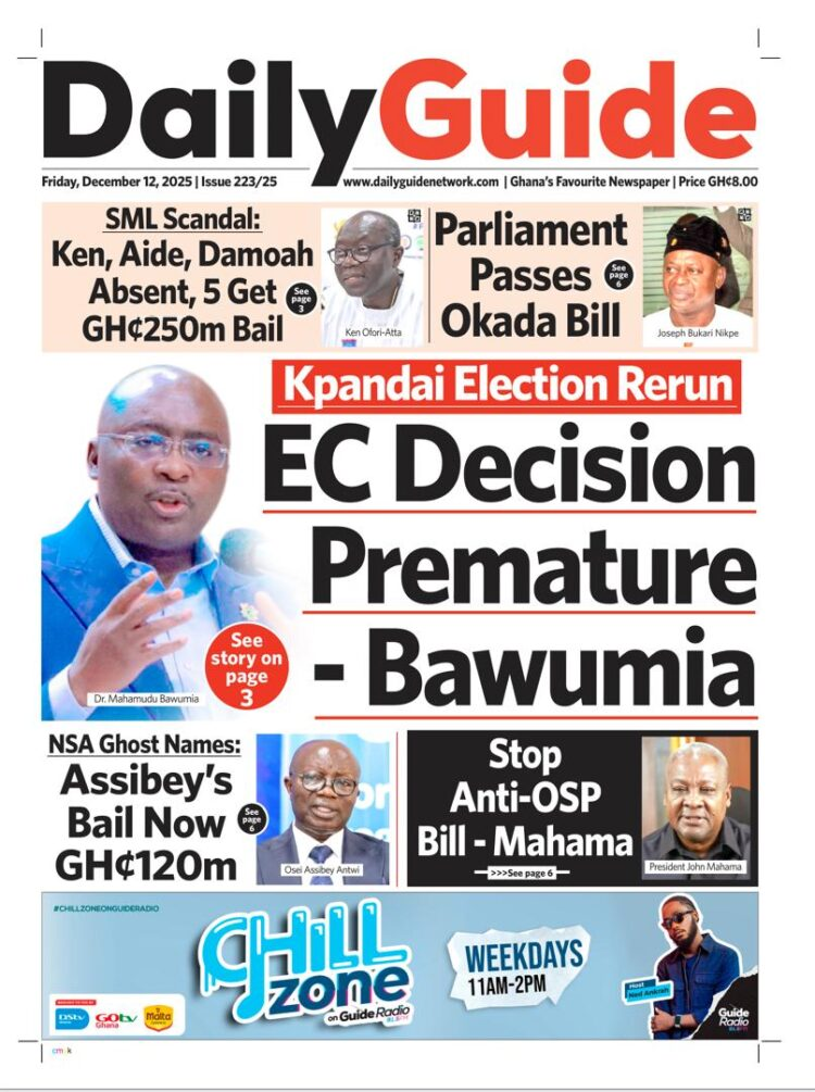 Today's Front pages: Friday, December 12, 2025