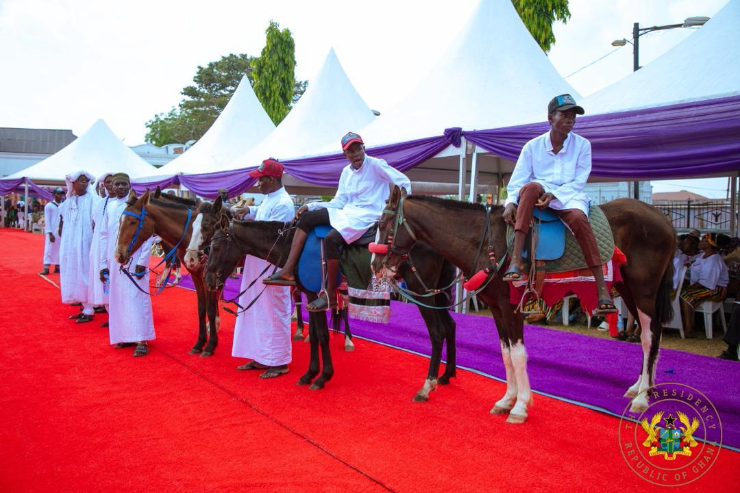 Photos: Ooni of Ife confers prestigious Yoruba title on President Mahama in Nigeria