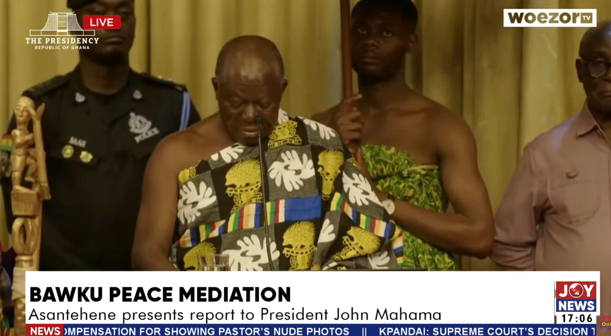 Asantehene presents Bawku Peace Mediation Report to Mahama