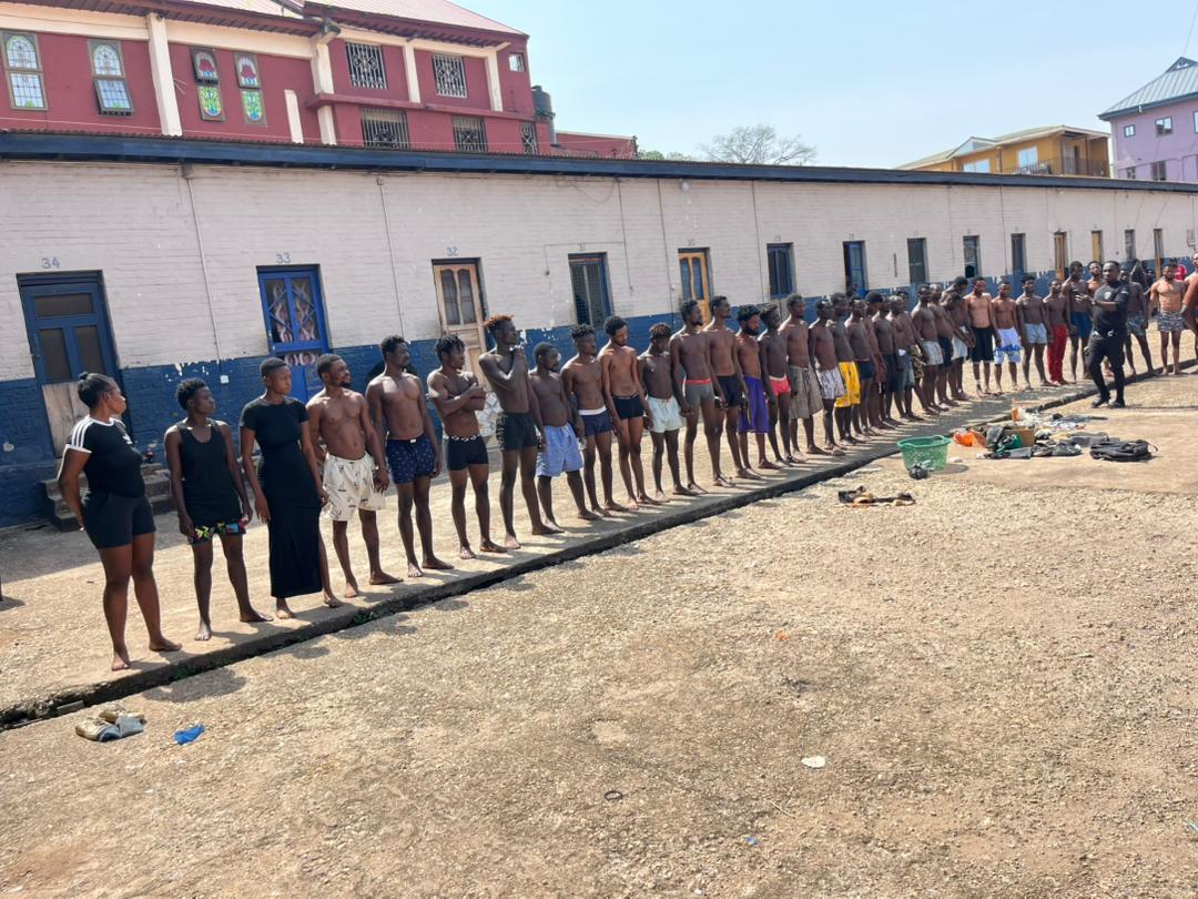 Obuasi Police arrest 40 suspects in early-morning anti-crime operation